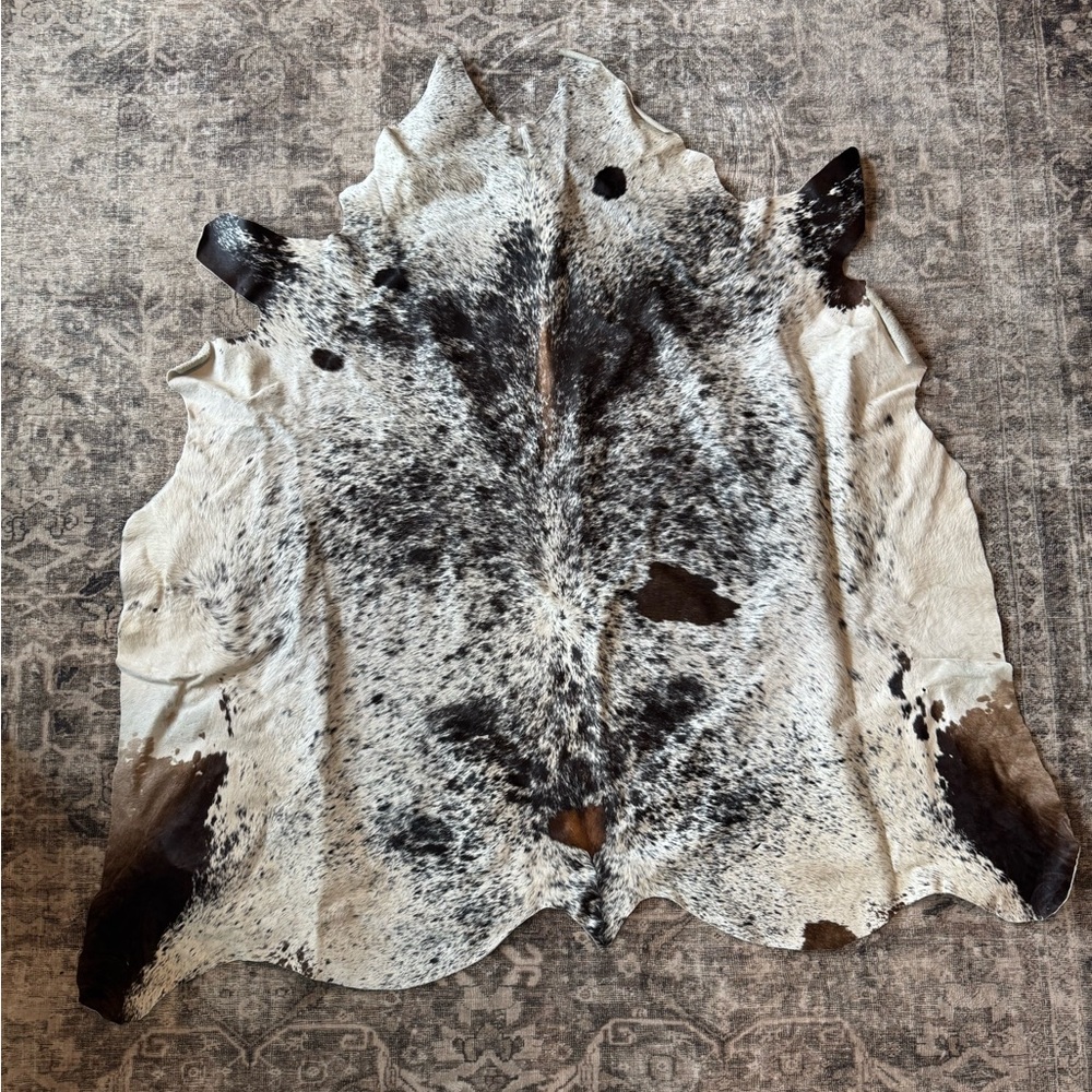 Tricolor Speckled Cowhide